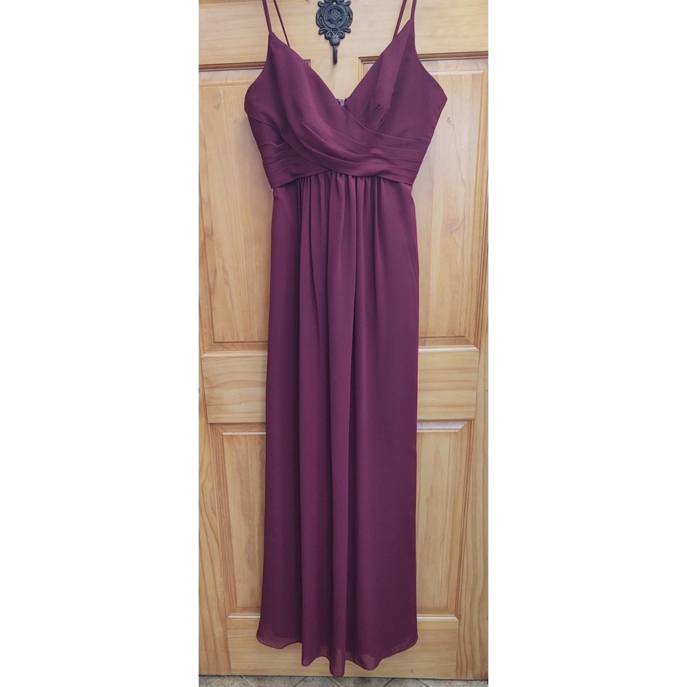 Sorell Avita Prom Wedding Formal Bridesmaid‎ Gown Size 12 Burgundy